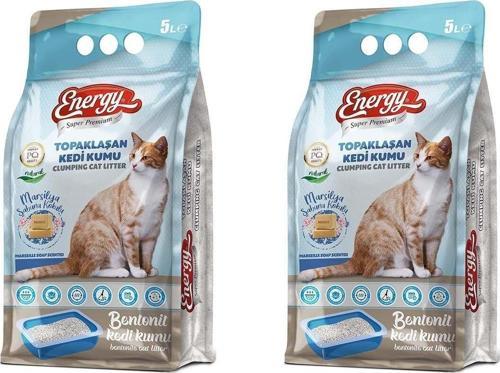 Bentonit Kedi Kumu Sabun Kokulu 5 Lt - 2 Adet