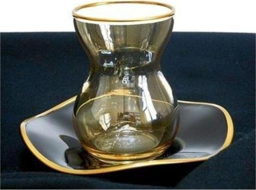96574 Amber Gold Çay Bardağı Takımı 6 Lı