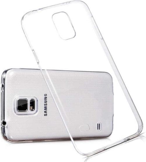 Samsung Galaxy S5 ile Uyumlu Kapak 1mm Süper Silikon Şeffaf Kılıf