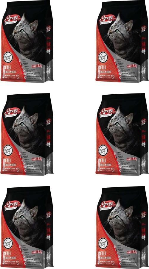 Sığır Etli Yetişkin Kedi Maması 1 Kg - 6 Adet