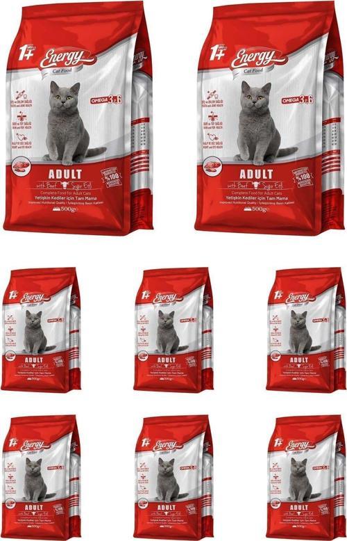 Sığır Etli Yetişkin Kedi Maması 500 G - 8 Adet