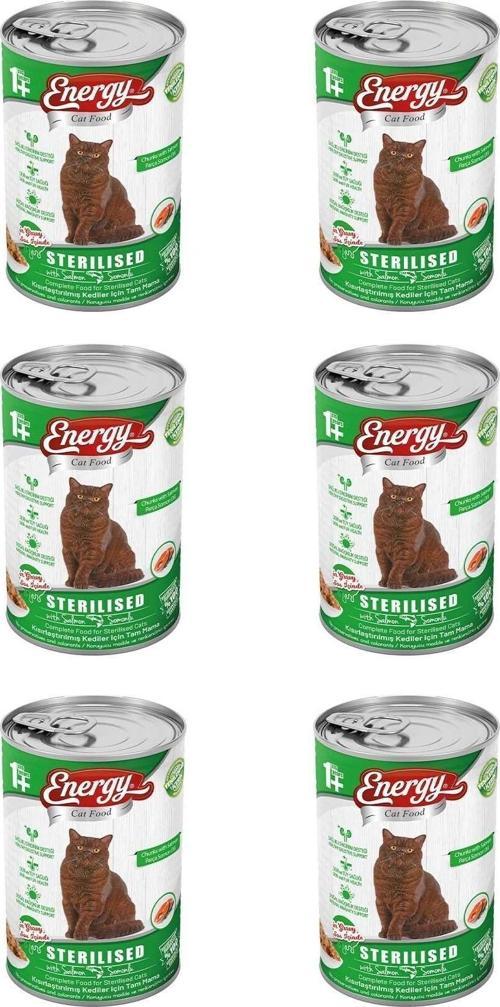 Somonlu Kısırlaştırılmış Yaş Kedi Maması 400 G Özel Koli 6 Adet