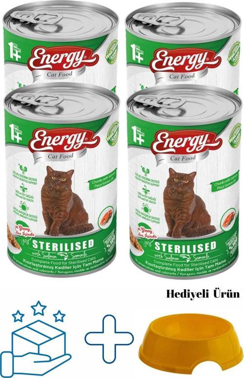 Somonlu Kısırlaştırılmış Yaş Konserve Kedi Maması 400 G - 4 Adet