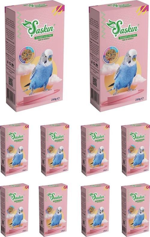 Şaşkın Muhabbet Kuşu Yemi 250 G - 10 Adet