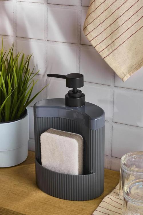 Montana Oval Sıvı Sabunluk Gri 540 Ml 16509