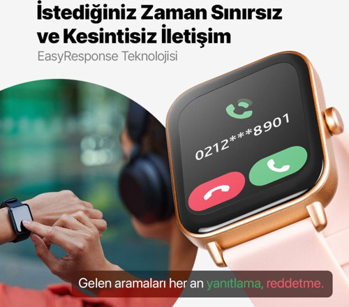 Tempus 46Mm Tft Ekranlı Dikdörtgen Kasa Akıllı Saat