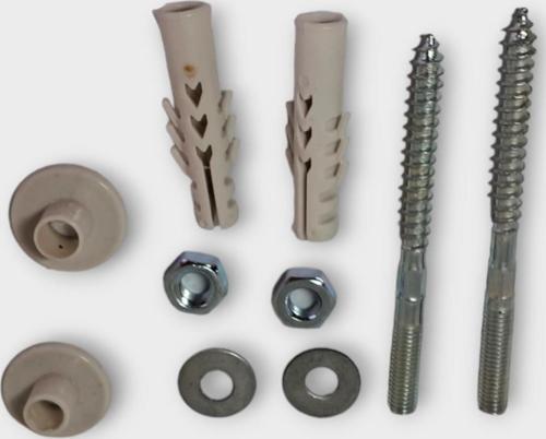 Vakumlu  Lavabo Montaj Vidası 8 Parça Lavabo Sabitleme Seti 10-12 cm Saplama Vidası Set