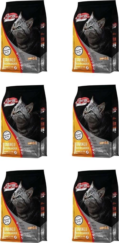 Tavuklu Yetişkin Kedi Maması 1 Kg - 6 Adet