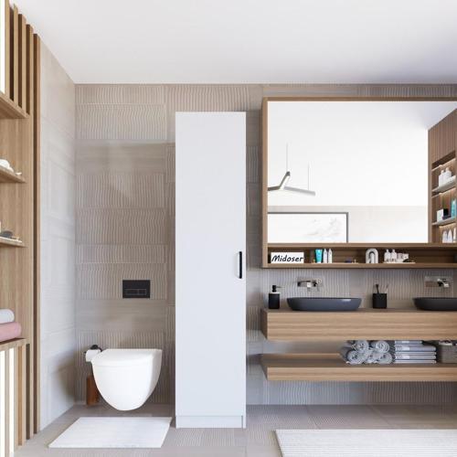 Yaman Mat Beyaz Tek Kapaklı 4 Raflı Çok Amaçlı Mutfak Kiler Ve Banyo Dolabı