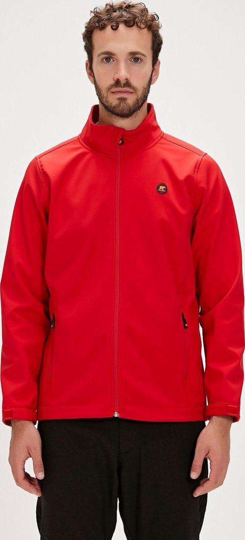 Conch Softshel Kırmızı Erkek Fermuarlı Mont