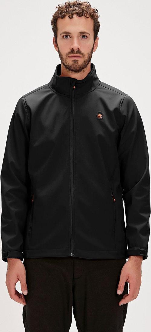 Conch Softshel Siyah Erkek Fermuarlı Mont