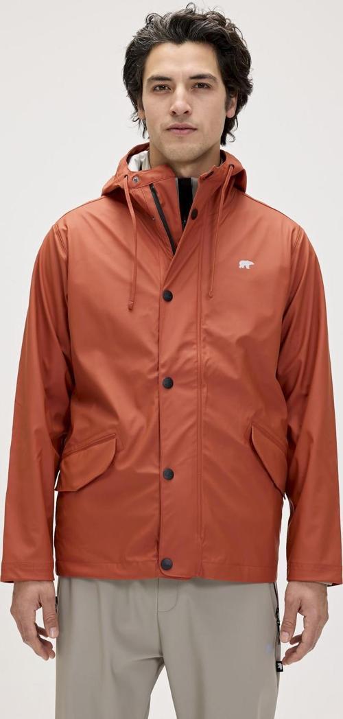 Patrol Raincoat Ginger Tarçın  Erkek Kapüşonlu Yağmurluk 