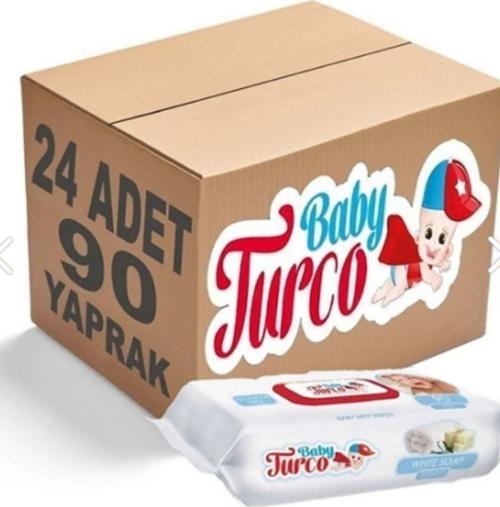 Islak Havlu Mendil 90 Yaprak 24 Lü Set Beyaz Sabun Kokulu