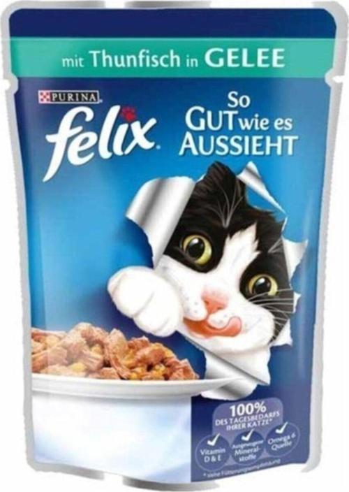 Pouch Ton Balıklı Yaş Kedi Maması 85 Gr X 10 Adet