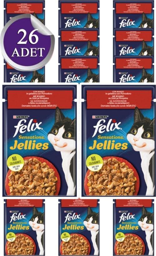 Sensations Sğır Etli & Domatesli 26 X 85 Gr (Yeni Paket)