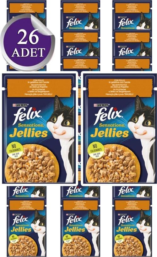 Sensations Tavuklu&Havuçlu 26X 85 Gr (Yeni Paket )