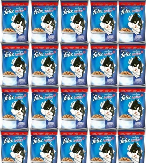 Junior Sığır Etli Yavru Kedi Pouch Mama 20 Adet 85 Gr