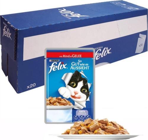 Sığır Etli Pouch Kedi Maması 20 Adet