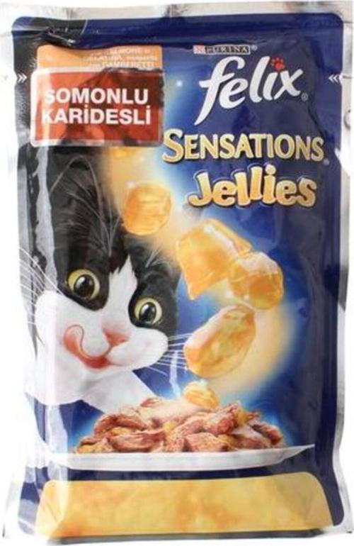 Pouch 12 Adet X Sensations Somon Ve Karidesli Kedi Yaş Mama
