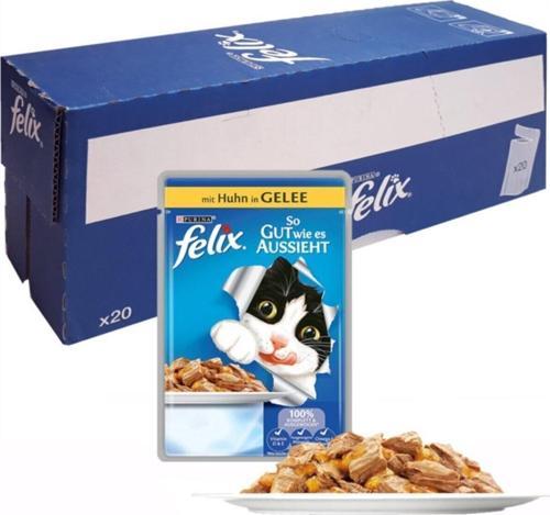 Tavuk Etli Pouch Konserve Kedi Maması 20 Adet