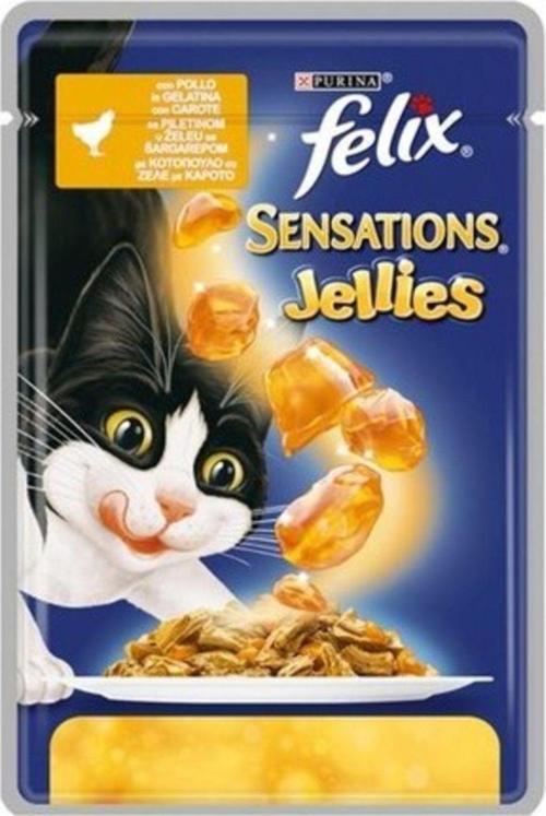 Pouch 20 Adet X Sensations Tavuklu Havuçlu Kedi Yaş Mama
