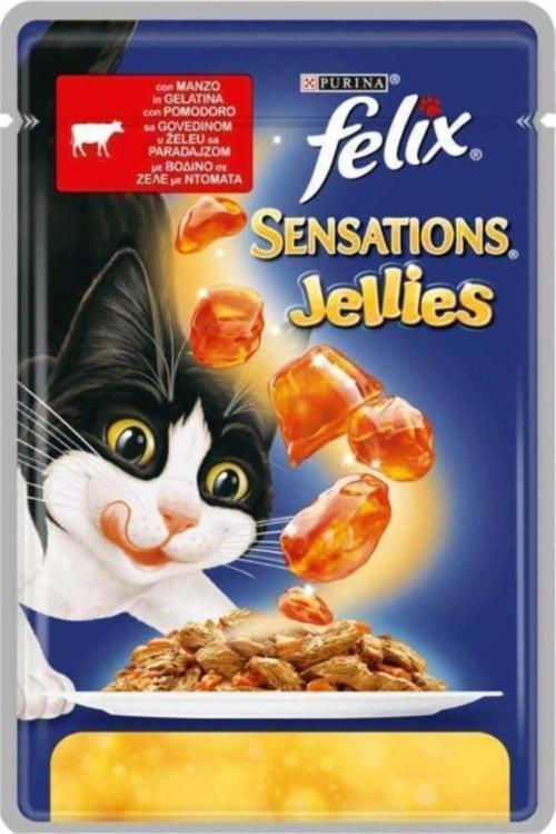 Pouch 22 Adet X Sensations Sığır Etli Domatesli Kedi Yaş Mama