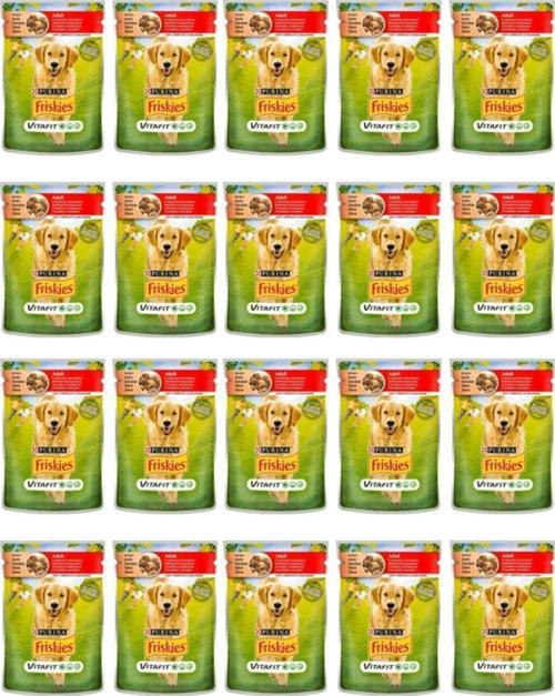 20 Adet 100 Gr Sığır Etli Yaş Köpek Maması