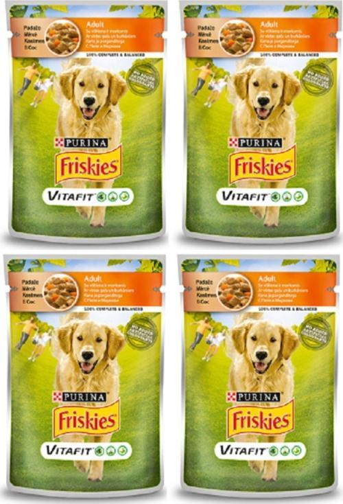 4 Adet Purına  Yetişkin Köpek Kuzulu Ve Havuçlu 100 Gr