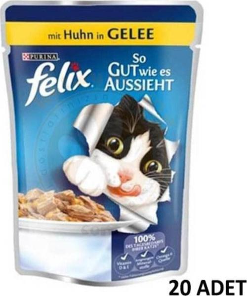 Pouch Tavuk Etli Yaş Kedi Maması X 20 Adet