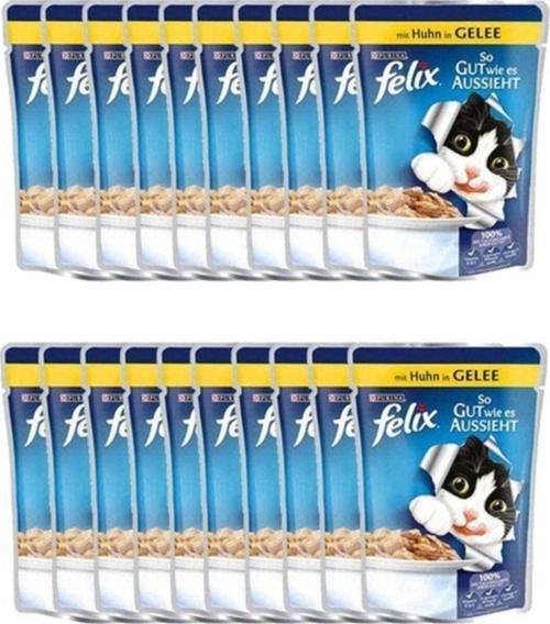 Yetişkin Kedi Konservesi Pouch Tavuk Etli 20'Li Paket
