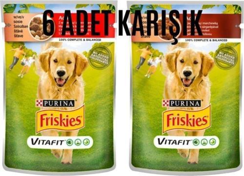 Karışık Yetişkin Köpek Konserve Mama 100G 6 Adet