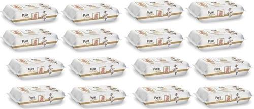 Wipes Pamuklu Organic Islak Mendil 90' Lı 16 Paket 1440 Yaprak -Mndl-90