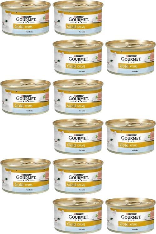 12 Adet Gourmet Gold Kıyılmış Ton Balığı 85 Gr