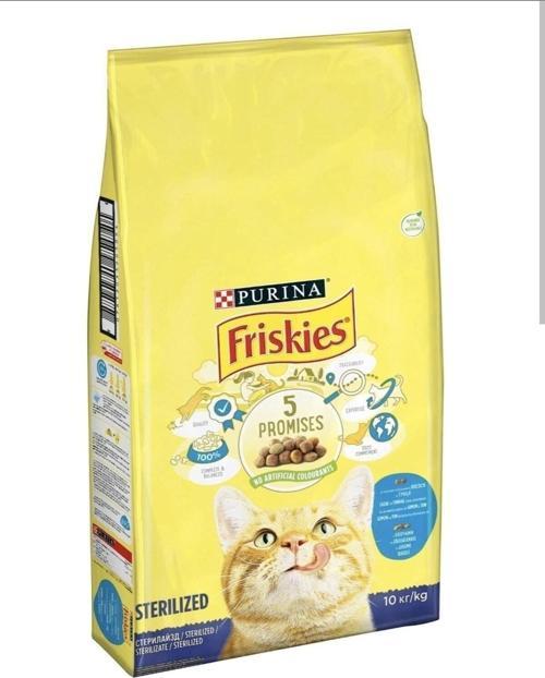 Friskies Somonlu Ve Kısırlaştırılmış Kedi Maması 10Kg