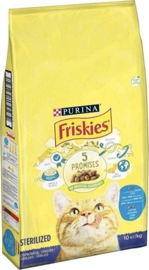Friskies Sterilized Somonlu Yetişkin Kısırlaştırılmış Kedi Mamasi 10 Kg