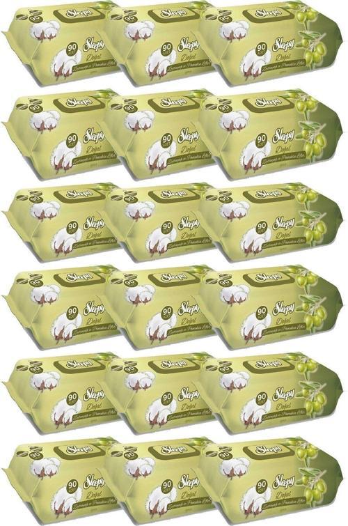 Islak Mendil Zeytinyağlı 90 Lı X 18 (Toplam 1620 Adet Mendil)