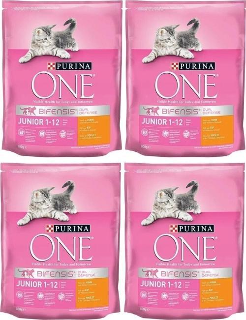 One Tavuklu Yavru Kedi Maması 800 Gr 4 Adet