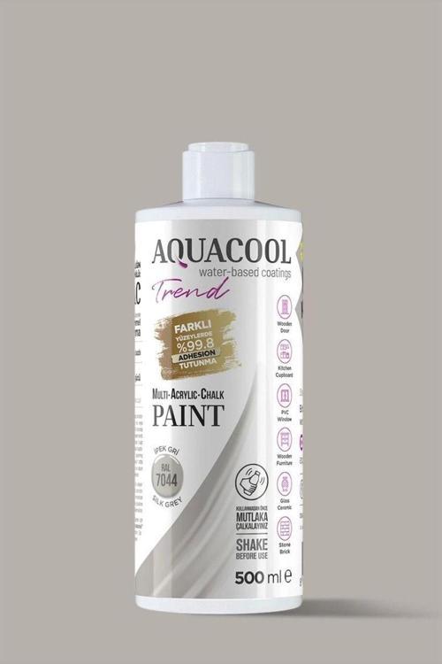 Aquacool Trend Su Bazlı Akrilik Dönüşüm Boyası RAL 7044 İpek Gri 500ml