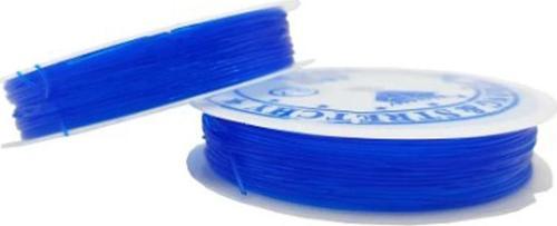 Mavi Misina 1.0 mm Esnek Silikon El İşi Takı Aksesuar Misinası - 1 Adet