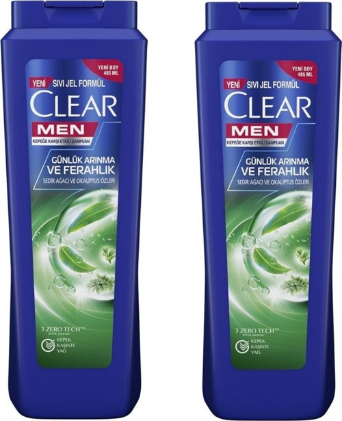 Men Şampuan Günlük Arınma ve Ferahlık 485 ml x 2