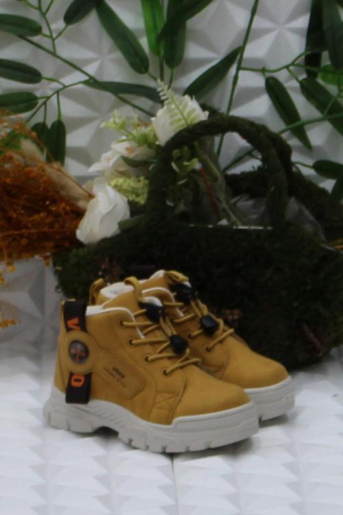 946.P24K.407 Camel Marcus Rahat Lastik Bağçık Erkek Çocuk Bot