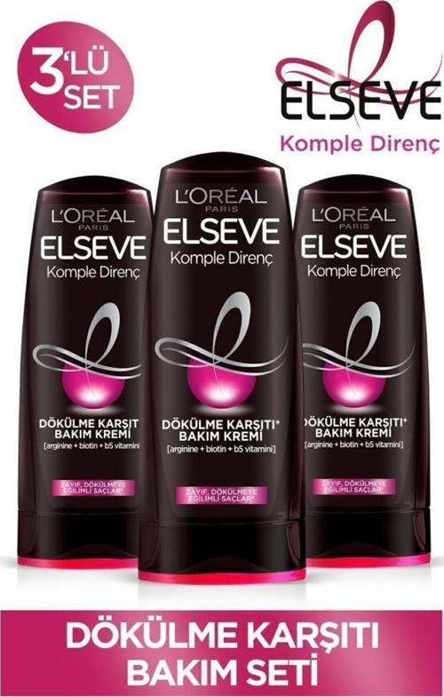 Komple Direnç Dökülme Karşıtı Bakım Kremi 360 Ml 3'Lü Set