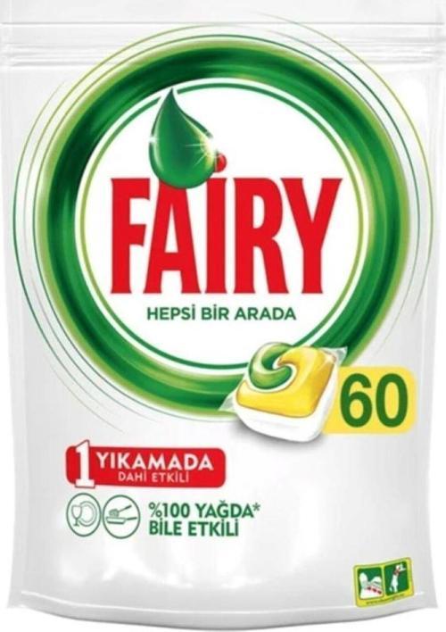 Hepsi Bir Arada Bulaşık Makinesi Tableti Limon Kokulu 60'Lı