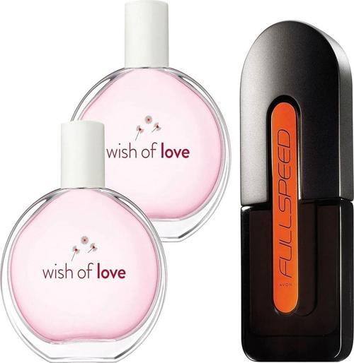 Full Speed Erkek Parfüm Ve 2 Adet Wish Of Love Kadın Parfüö Edt 50 Ml Parfüm Paketi