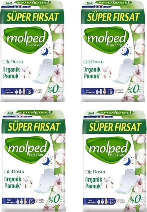 Pure Soft Gece 18 Li Hijyenik Ped 4 Adet