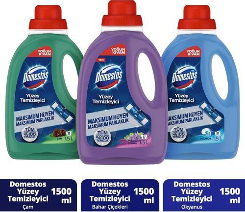 Yüzey Temizleyici Çam 1500 Mlx1 Okyanus 1500 Ml X1 Bahar Çiçekleri 1500 Mlx1
