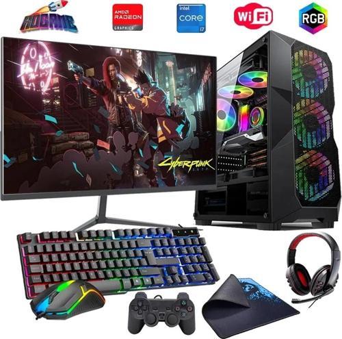 i7 14700F 32GB DDR4 1TB M2 8GB RX580 24" Mon. Oyun Bilgisayarı (Gaming SET)