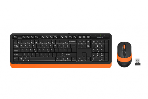 A4 TECH FG1010 Turuncu FSTYLER Türkçe Q 2,4Ghz  Kablosuz Klavye Mouse Set