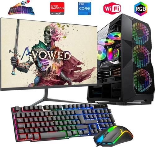 İ7 13700F 32GB DDR4 1TB M2 8GB RX580 24" Mon. Oyun Bilgisayarı