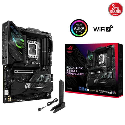ROG STRIX Z890-F GAMING WIFI, 8600MHz, 4xDDR5, 5x M.2, HDMI, DP, 2xThunderbolt, 4xType-C, Wi-Fi 7, Bluetooth 5.4, I
